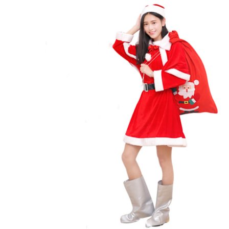 5-osainen naisten mekko, 180-190 cm, paino alle 100 kg