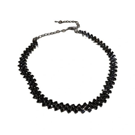 Halsband med full diamantlappteknik, personligt trendigt halsband hals c