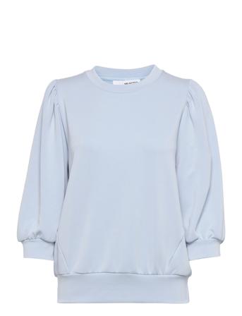 Slftenny 3/4 Sweat Top Blue Selected Femme