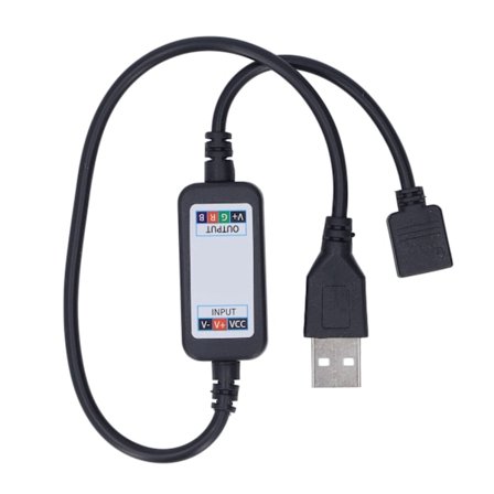 USB RGB LED Strip Lysdæmper Trådløs Controller 4.5V til 26V