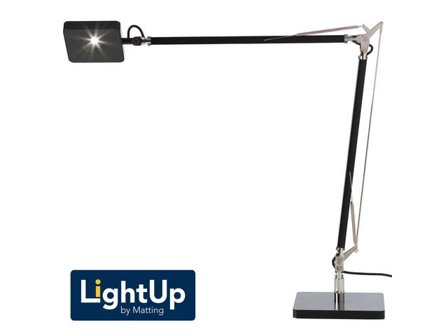 Matting Lampa Madrid svart LED - Lyreco - Kontorsmöbler och inredning - Lampor och belysning - Skrivbordslampor