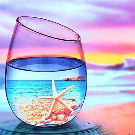 5D DIY Diamond Painting Full Drill Cup Landscapert Decor - on stock