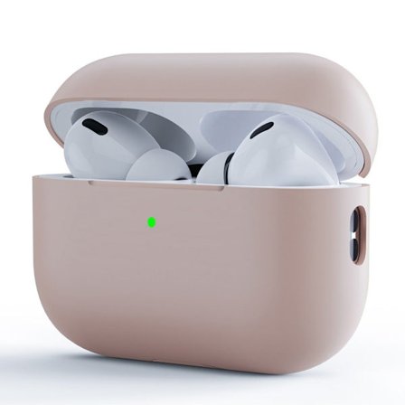 AirPods Pro 2 silikonöverdrag - Ljusrosa