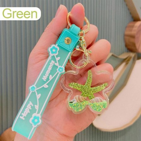 Sjøstjerne nøkkelring GRØNN