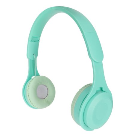 Y08 Barnhörlurar Macaron Stilrena Stereo Ljud Vikbara Plug in Kort Bluetooth Over Ear Hörlurar Grön