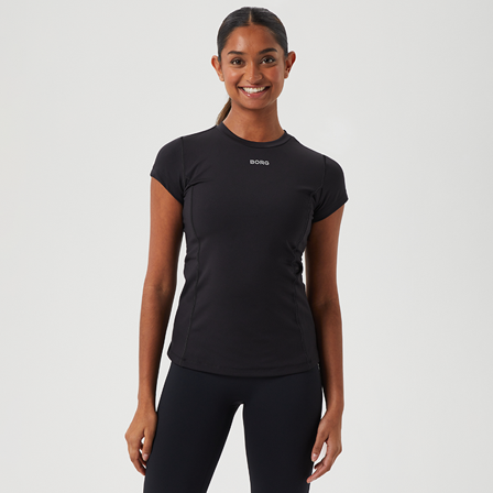 Björn Borg Borg Reform Slim T-Shirt, Black Beauty