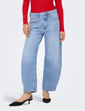 ONLY Onlfrankie Hw Ank Barrel Dnm Dot007 - Blue - L x 32