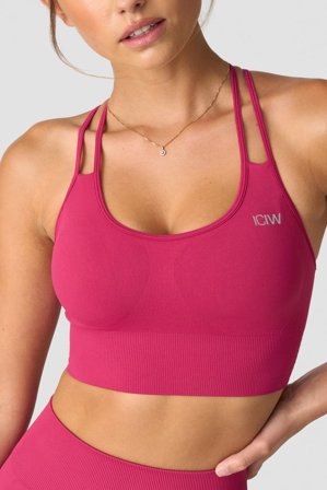 ICANIWILL - Define Seamless Sports Bra Dark Pink - Urheiluliivit - Naiset - Treenivaatteet ICIW:ltä