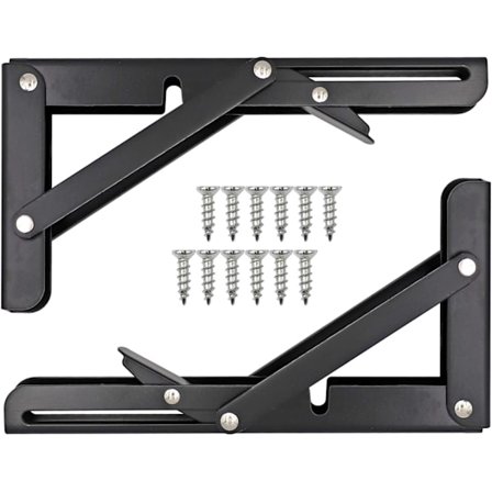 Foldbar hyllebrakett, foldbar vegg hylle, kraftig foldbar