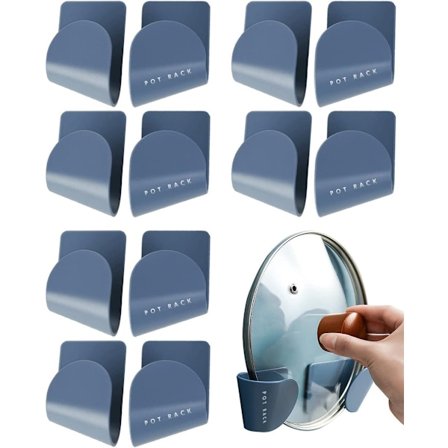 Kattilan kannen teline, 6-osainen kattilan kannen säilytysteline, säädettävä kaapin säilytysteline, säädettävä seinään asennettava kattilan kannen 