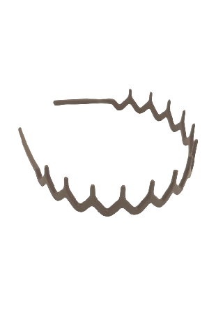 Complement Diadem Med Piggar I Matt Finish Hårband Dam Brun