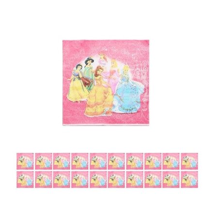 20 st Disney Princess Servetter Kalas Tillbehör Födelsedagsdekorationer