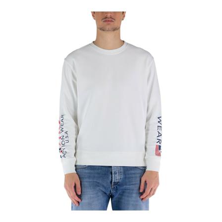 Autry Felpa T Iconic Flag Hvid, Herre Sweatshirts