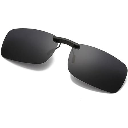 BlackGrey - Unisex-klipsikiinnitteiset polarisoidut aurinkolasit, jotka sopivat ulkoiluun/ajoon/kalastukseen tavalliset lasit ulkoiluun/ajoon/