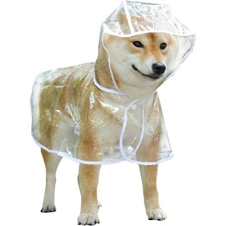 Hund Regnfrakke - Hund Regnfrakke - Hund Regnfrakke m/ Hætte - Vandtæt Regnfrakke - Fuld Beskyttelse