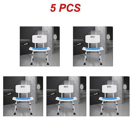 Duschstol för badrum, hopfällbar badstol för äldre - Blå dyna