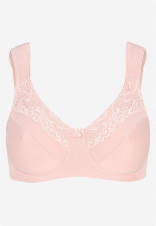 Cellbes of Sweden - Spile-BH med blonder i lys rosa for damer i størrelse 75F