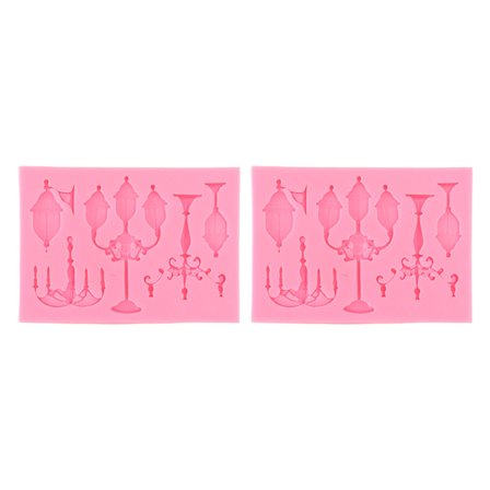 2 st Livsmedelsgodkänd Silikon Fondantform Luktfri Mjuk Tårtdekoration DIY Hantverksform Typ 4