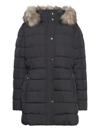 Carluna Quilted Coat Cc Otw Black ONLY Carmakoma