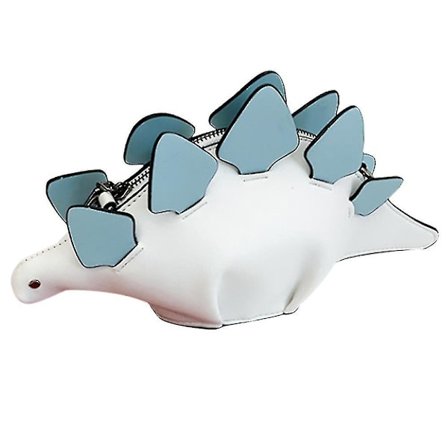 Dinosaur skulderpunge, pu stegosaurus crossbody-veske for jenter og kvinner