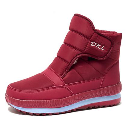 Unisex Plyschfoder Booties Rund Tå Platform Casual Warm Shoe