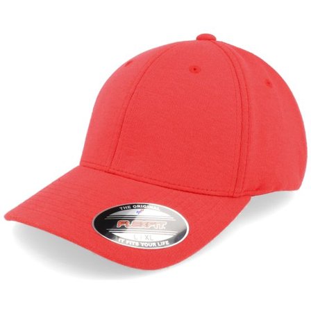 Flexfit - Röd flexfit Keps - Double Jersey Red Flexfit @ Hatstore
