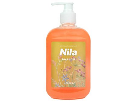 NILA Flytande handtvål, mild, persika, orange, 500ml - Lyreco - Städ och hygien - Tvål och hygien - Tvål - Flytande