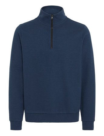 Bhbai Sweatshirt Tops Knitwear Half Zip Jumpers Navy Blend