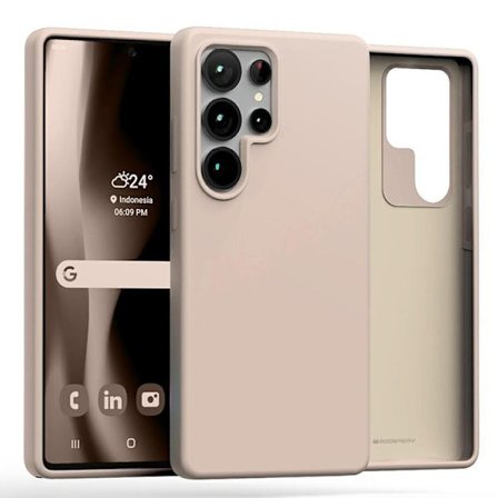 Mercury Mobilskal till Galaxy S25 Ultra Silikon - Rosa Sand