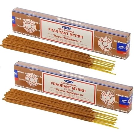 2-Pack MYRRH Rökelsestickor - ca 26 stickor