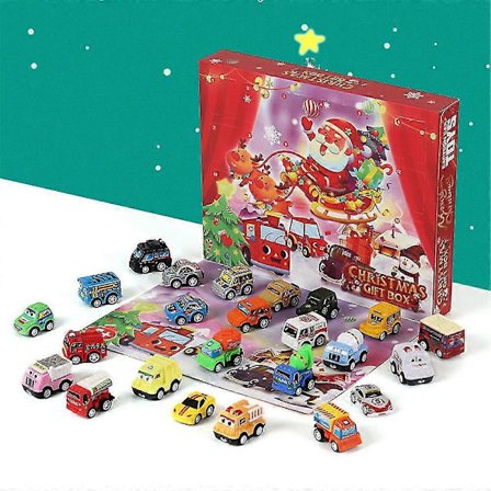 Juleoverraskelse Blind Box 24 Dagers Nedtelling Adventskalendere - Mini Billeke for Barn 24 Ruter