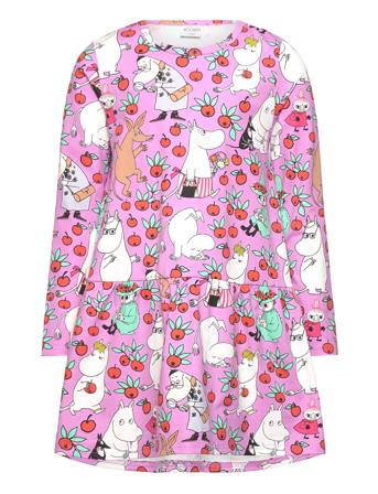 Äpplen Klänning Dresses & Skirts Dresses Casual Dresses Long-sleeved Casual Dresses Purple MUMIN