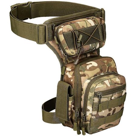 Yfnt Tactical Drop Leg Bag For Men Women Military Thigh Pouch Outdoor Motorcycle Riding Hiking Waist Fanny Pack Travel Bag, Cp