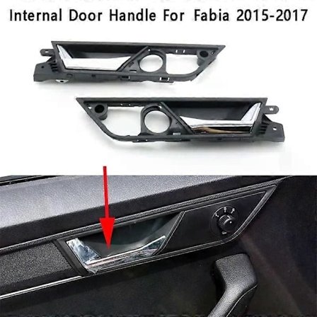 Venstre indvendigt dørhåndtag bildør intern aktuator til Skoda Fabia 2015- 6V0837221A 6V08222A