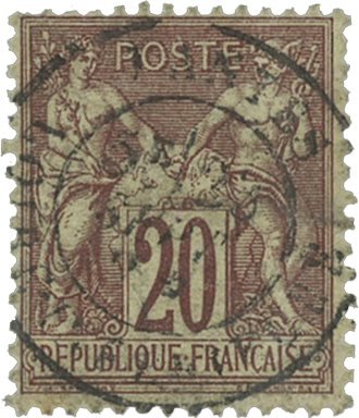 Frankrig 1876 - YT 67 - Stemplet