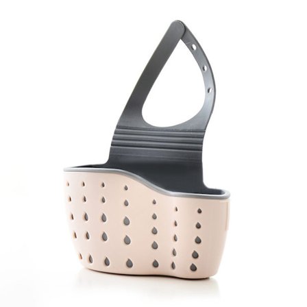 Køkkenvask Hylde Svampedræningsstativ Holder Dobbelt Dæk Hængende Kurv Opbevaring Sugekop Køkken Organlzer Vask Tilbehør