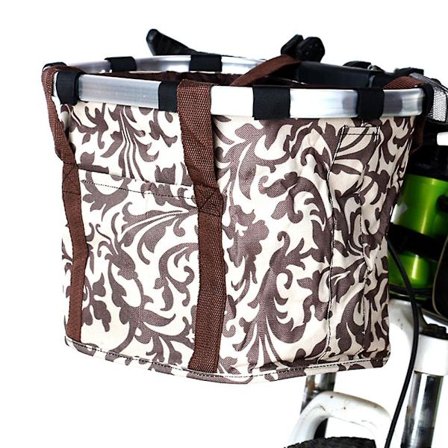 Multifunktionell Cykelkorg Hopfällbar Avtagbar Styre Metall Aluminiumram Korg