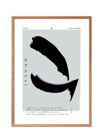 Poster & Frame Pisces - Multi/patterned - 50X70CM
