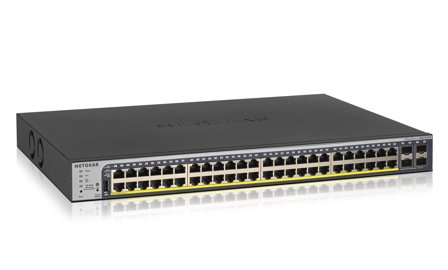 Netgear Smart GS752TP - switch - 48 porter - smart - rackmonterbar