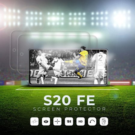 2 Pack Samsung Galaxy S20 FE - Härdat Glas Skärmskydd 9H - HD