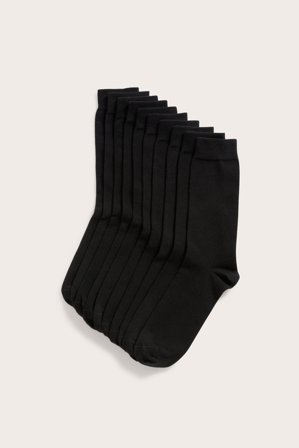 Kappahl | Skarpetki 10-pak Czarne 45/47 | Czarne