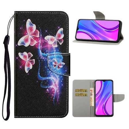 Wonderland Xiaomi Redmi 9C Flippetui - Rosa Sommerfugl