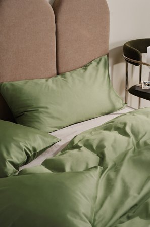 Jotex - Satin Putetrekk i Sateng 50x90 Cm Økologisk Olivenolje - ZACK - Kjøp Putevar hos Jotex