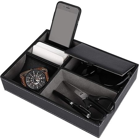 Betjent bakkelæder, natbord til mænd, skrivebord eller kommode S