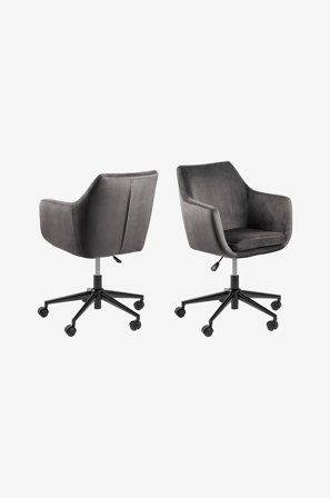 NORDFORM - Kontorstol Laura - Grå - Skrivebordsstole - Fra Homeroom