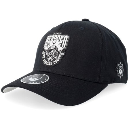 Bearded Man - Noir flexfit Casquette - No Shave Codex Wooly Combed Black Flexfit @ Hatstore