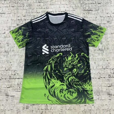 2025 Fotbollsutrustning Uppvärmningsträningssats Man T-shirt Herrkläder Liverpool Special Edition Sport Culture Kit Kortärmad t-shirt
