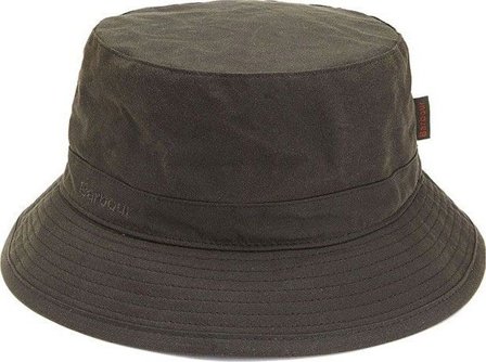 Barbour Wax Bucket Hat Olive
