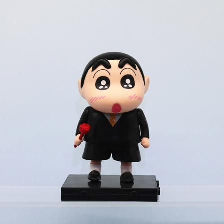 PVC-staty Modell Rose Crayon Shin-chan Figur Nohara Shinosuke Black