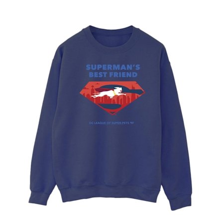 DC Comics DC League Of Super-Pets Superman ́s Bästa Vän Sweatshirt S Marinblå